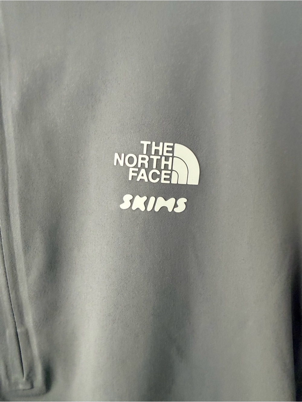 The North Face X Skims Refina Long Sleeve Top NF0A8EDTT8L Gun Metal Large - Picture 3 of 6